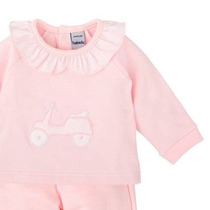 Chandal niña cuello volante Aire - Babidu