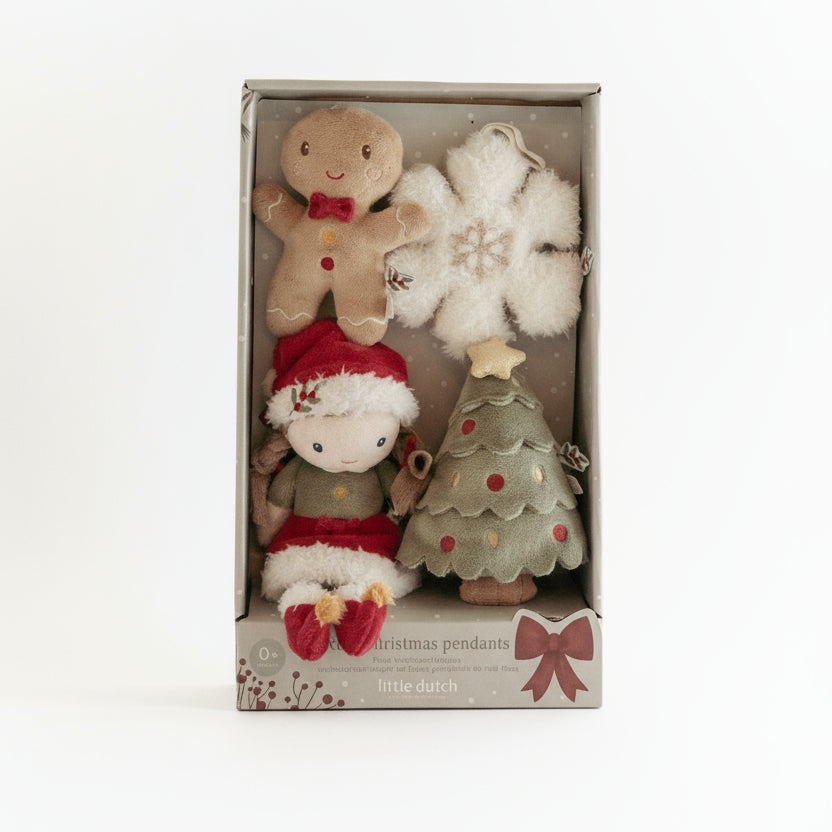 Adornos Rosa árbol Navidad - Little Dutch