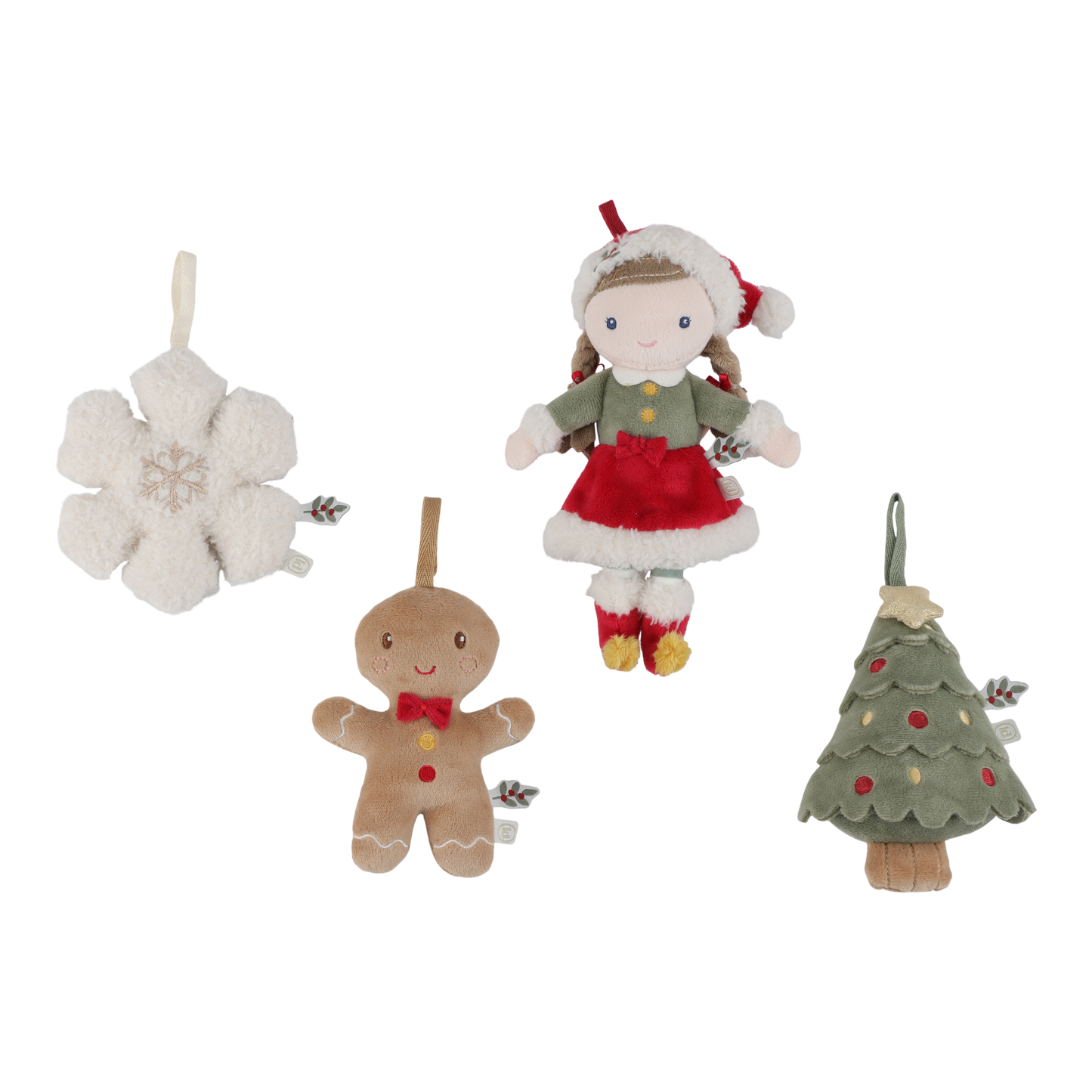 Adornos Rosa árbol Navidad - Little Dutch