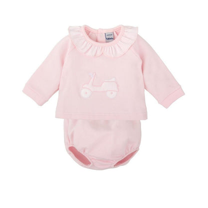 Conjunto bebé niña cuello volante Aire - Babidu