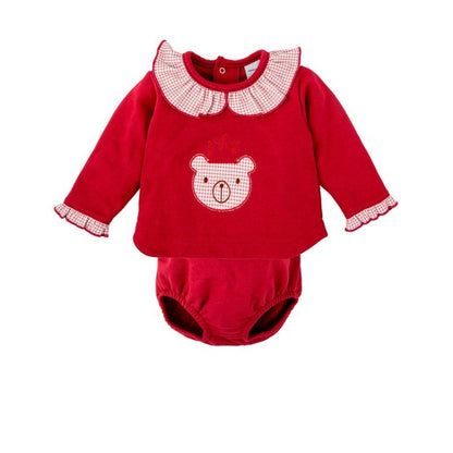Conjunto ranita bebé cuello volante Nevada - Babidu