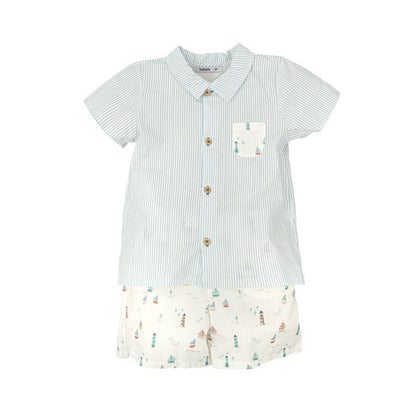 Conjunto niño cuello pico Claridad  - Babidu