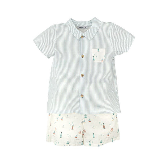 Conjunto niño cuello pico Claridad  - Babidu