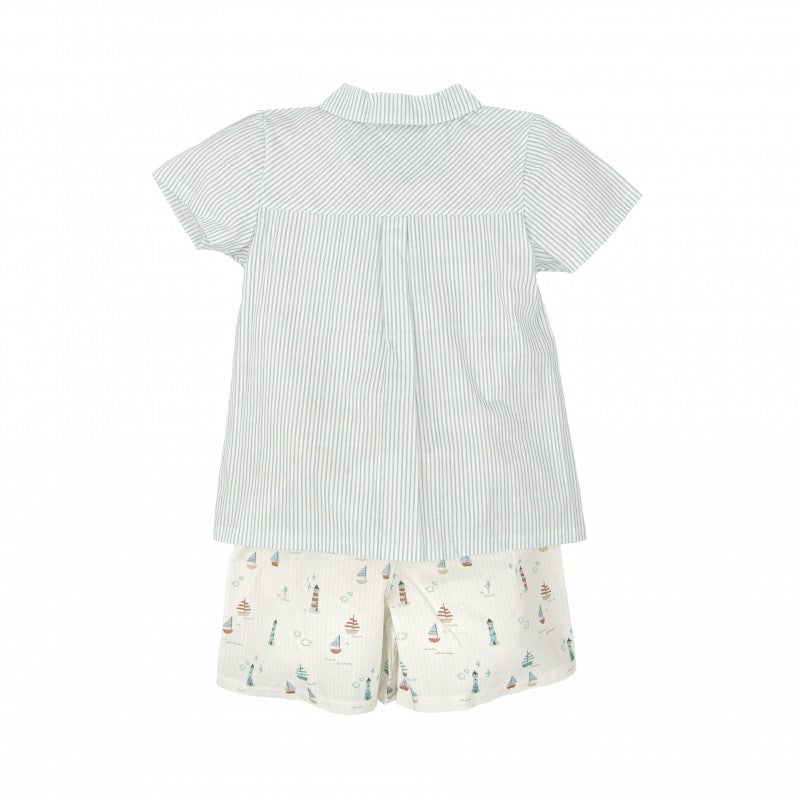 Conjunto niño cuello pico Claridad  - Babidu