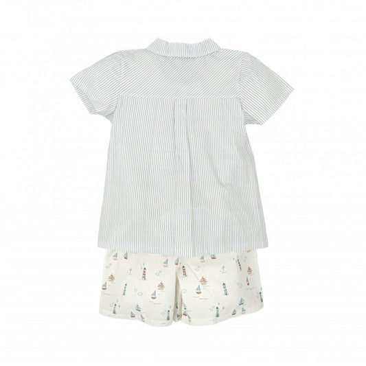 Conjunto niño cuello pico Claridad  - Babidu
