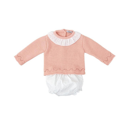 Conjunto punto niña con capota bebé Polar - Babidu