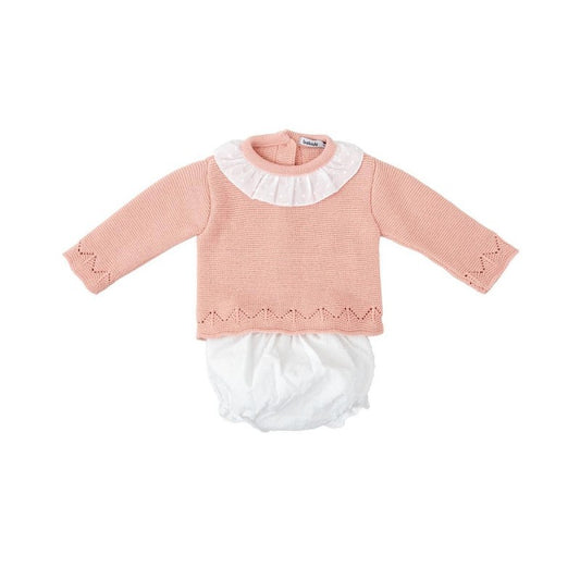 Conjunto punto niña con capota bebé Polar - Babidu