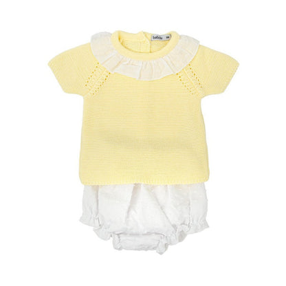 Conjunto ranita cuello bebé celeste Amanecer - Babidu