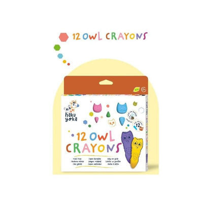 Crayones Búho 12 colores Haku Yoka