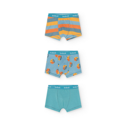 Calzoncillos boxers Rayas y dados azul - Boboli
