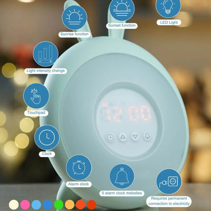 Despertador Lámpara Conejo Verde - Rabbit & Friends