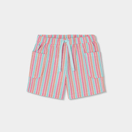Bermuda popelín niña rayas colores - Boboli