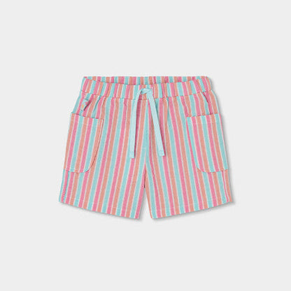 Bermuda popelín niña rayas colores - Boboli