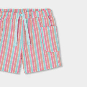Bermuda popelín niña rayas colores - Boboli