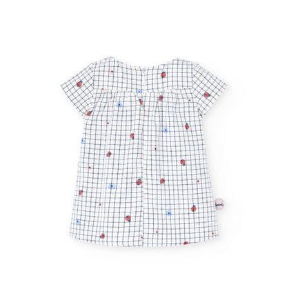 Vestido popelín niña estampado mariquita Boboli
