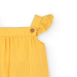 Vestido voile fantasía amarillo - Boboli