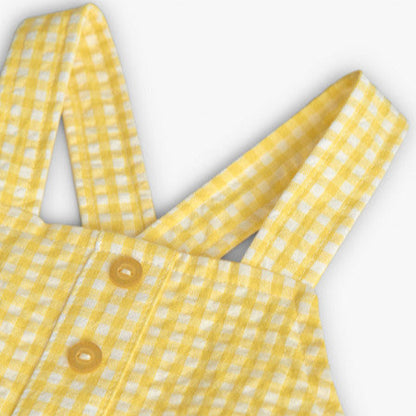 Peto culetín vichy amarillo - Boboli