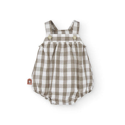 Peto culetín cuadros tonos tierra - Boboli