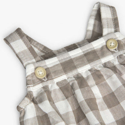 Peto culetín cuadros tonos tierra - Boboli