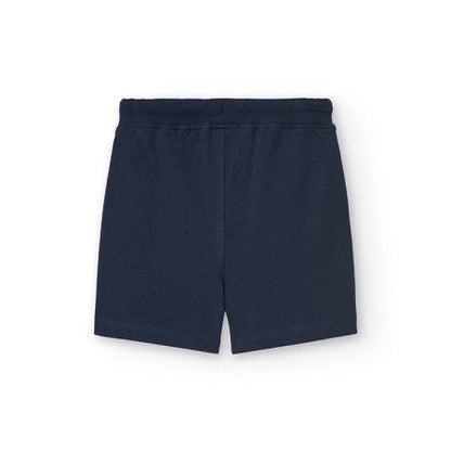 Bermuda felpa básica niño azul marina - Boboli