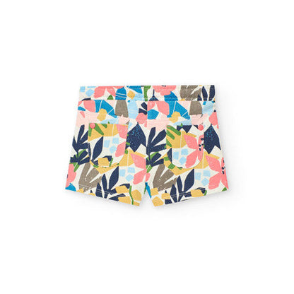 Bermuda felpa estampada flores Boboli