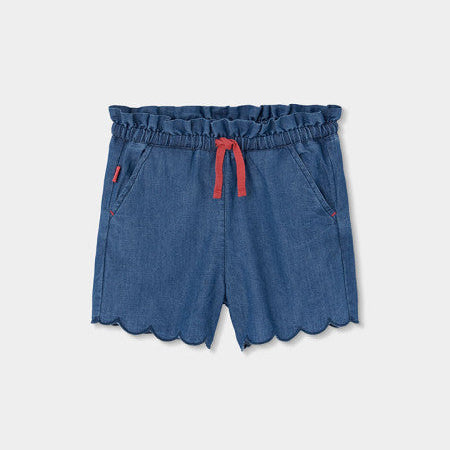 Bermudas denim de niña detalles ondas - Boboli