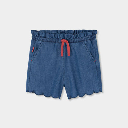 Bermudas denim de niña detalles ondas - Boboli