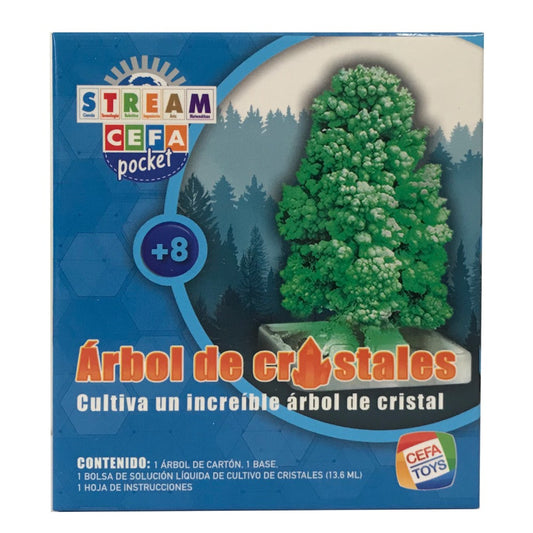 Experimentos ciencia bolsillo Árbol de Cristales - Cefa