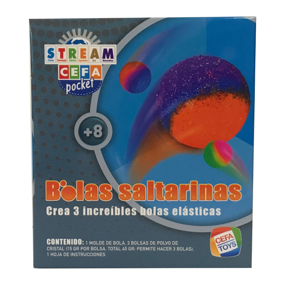 Experimentos ciencia bolsillo Bolas Saltarinas - Cefa