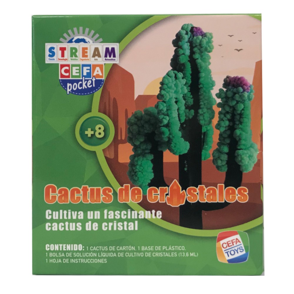 Experimentos ciencia bolsillo Cactus de Cristales - Cefa