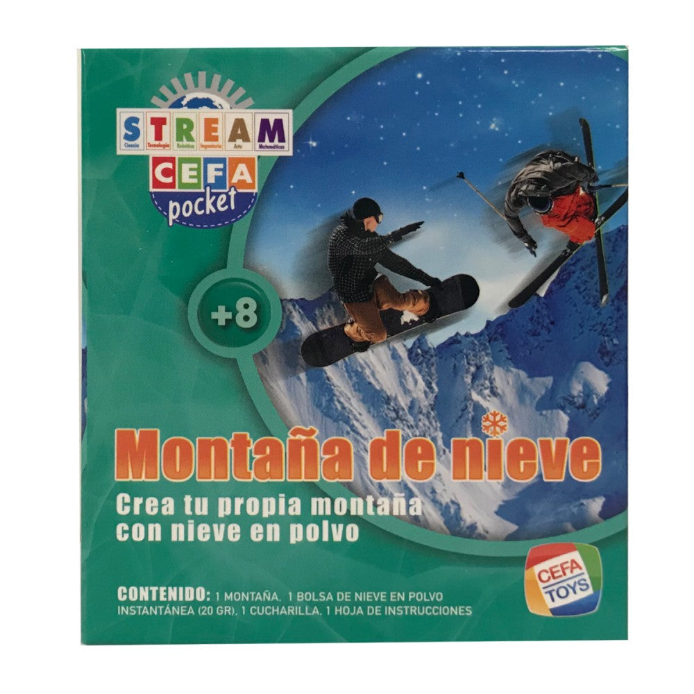 Experimentos ciencia bolsillo Montaña de Nieve - Cefa