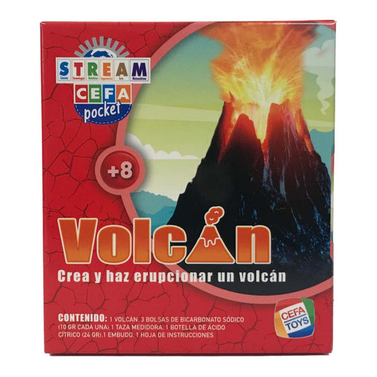 Experimentos ciencia bolsillo Volcán - Cefa