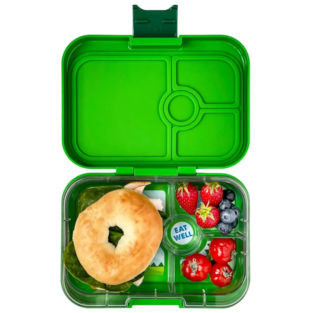 Caja almuerzo panino 4C Jurassic Green Dinosaur - Yumbox