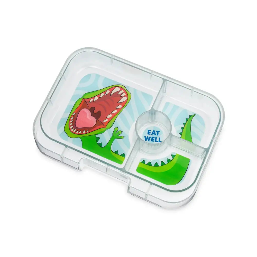Caja almuerzo panino 4C Jurassic Green Dinosaur - Yumbox