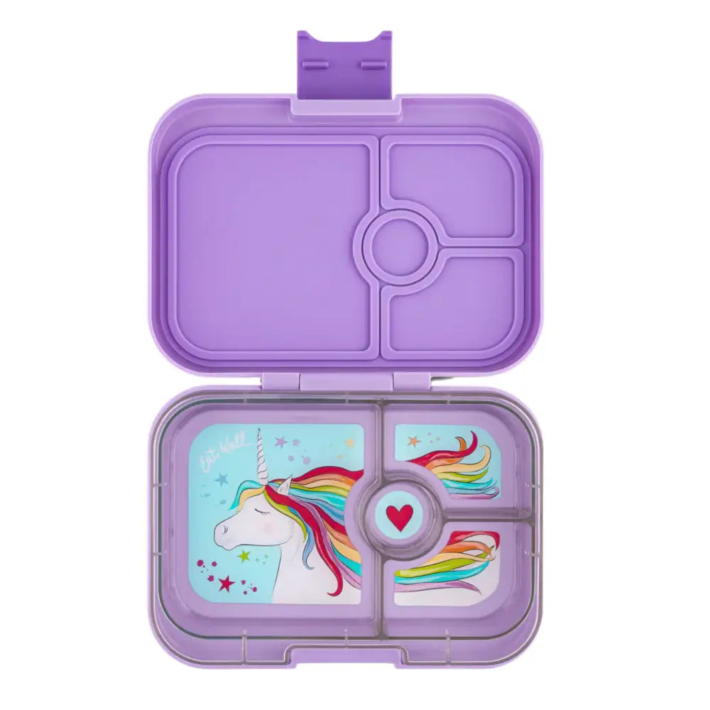 Caja almuerzo panino 4C Lavande Purple Unicorn - Yumbox