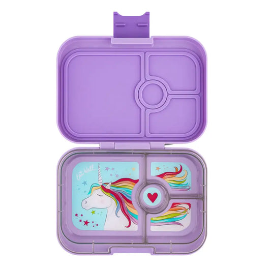 Caja almuerzo panino 4C Lavande Purple Unicorn - Yumbox