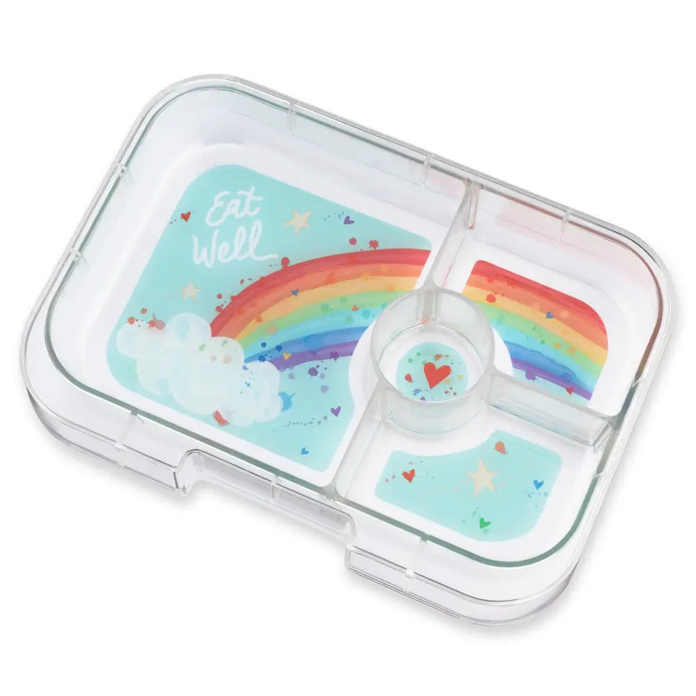 Caja almuerzo panino 4C Power Pink Rainbow - Yumbox