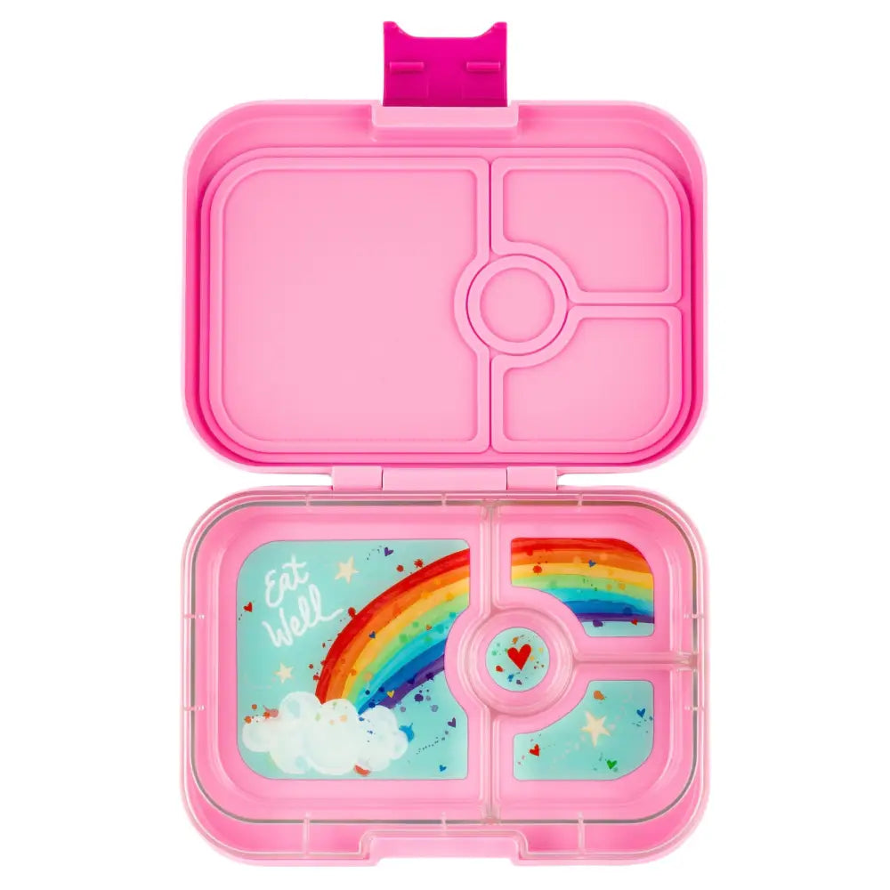 Caja almuerzo panino 4C Power Pink Rainbow - Yumbox