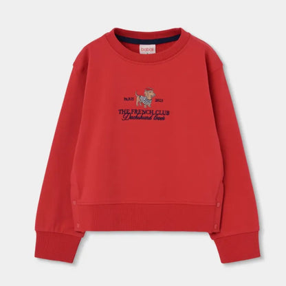 Sudadera Roja Perro Salchicha - Boboli