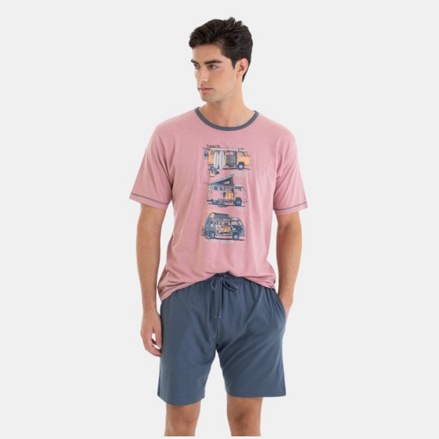 Pijama manga corta estampado furgo - Massana