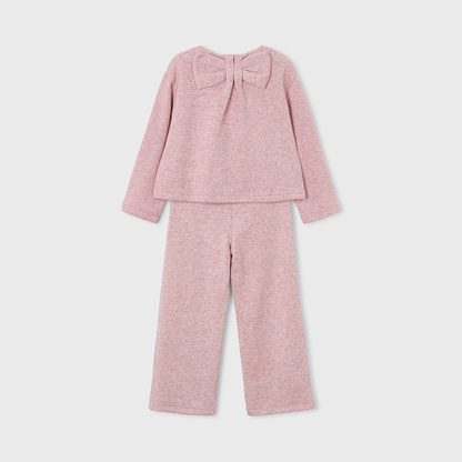Conjunto pantalón y jersey glitter rosa - Mayoral