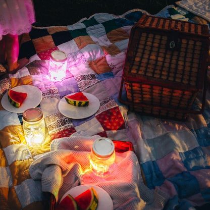 Cubos con luz Lumi lila - GloPals