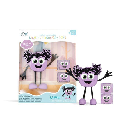 Set Lumi + 2 cubos de luz con luz lila - GloPals