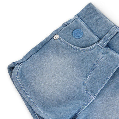 Bermuda vaquera felpa niña azul flojo Boboli