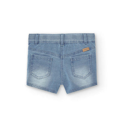 Bermuda vaquera niña celeste Boboli