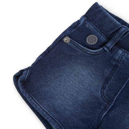 Bermuda vaquera felpa niña azul fuerte Boboli