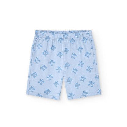 Pijama corto Only Good Vibes celeste - Boboli