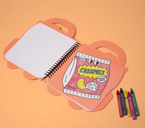 Libro con pinturas y pegatinas Yummy - Omy