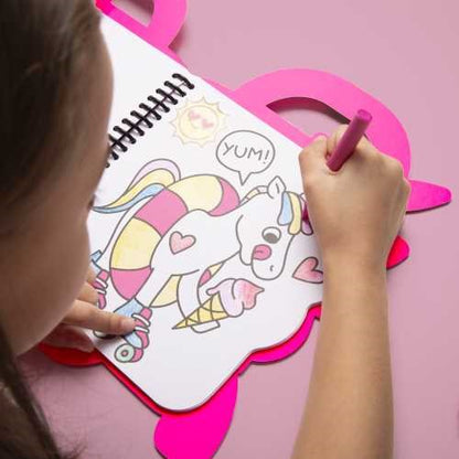 Libro con pinturas y pegatinas Yummy - Unicornio Lily