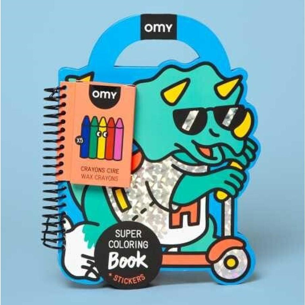 Libro con pinturas y pegatinas Yummy - Dinos